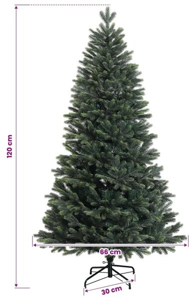 Umjetno božićno drvce s nogom 120 cm 150 LED lampica - 120 cm s LED svjetlima