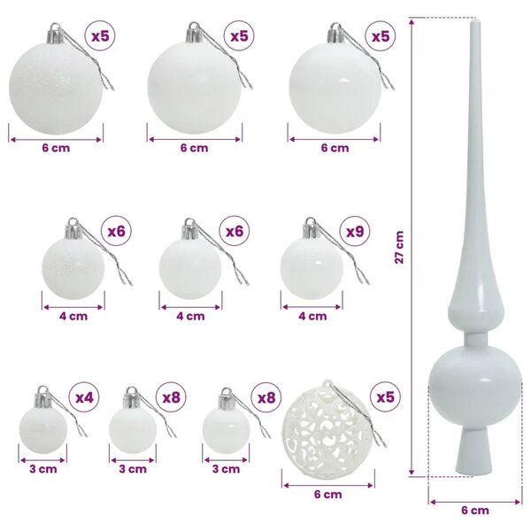 Obrnuto umjetno božićno drvce s granama 150 cm 150 LED lampica - 150 cm s LED žaruljama i bijelim kuglicama