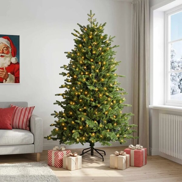 Umjetno božićno drvce s nogom 120 cm 150 LED lampica - 120 cm s LED svjetlima