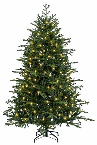 Umjetno božićno drvce s nogom 120 cm 150 LED lampica - 120 cm s LED svjetlima