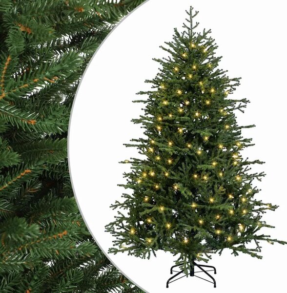 Umjetno božićno drvce s nogom 120 cm 150 LED lampica - 120 cm s LED svjetlima