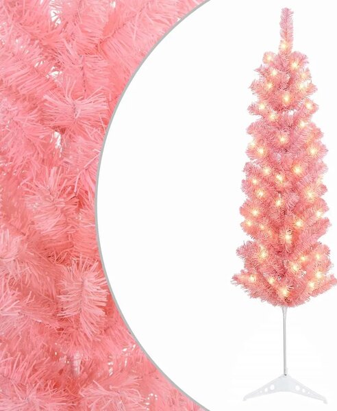 Umjetno vitko božićno drvce 120 cm 150 LED lampica Topla bijela - 120 cm s LED svjetlima