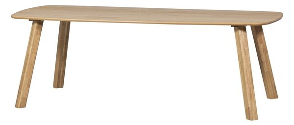 Blagovaonski stol od punog hrasta 100x220 cm Tablo – WOOOD