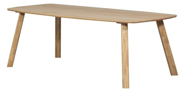 Blagovaonski stol od punog hrasta 100x220 cm Tablo – WOOOD
