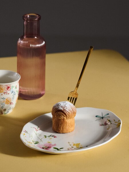 Sinsay - Keramički poslužavni pladanj s cvjetnim motivom