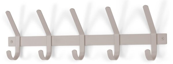 Smeđe-siva metalna zidna vješalica 70 cm Dexter – Spinder Design