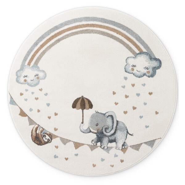 Krem dječji tepih ø160 cm Walk like an Elephant Rainbow – Villeroy&Boch