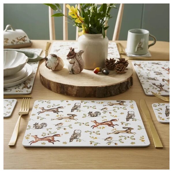 Pluteni podmetač 4 kom 21x29 cm Forest Fable – Cooksmart ®