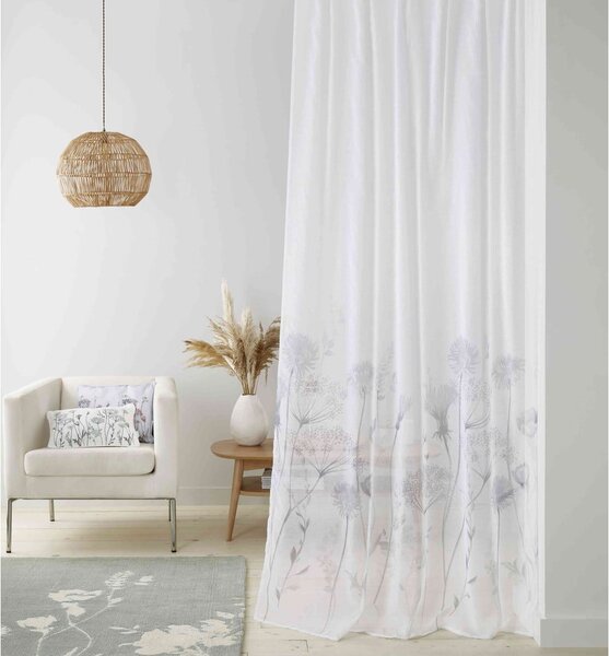 Bijela zavjesa 229x140 cm Meadowsweet Floral - Catherine Lansfield