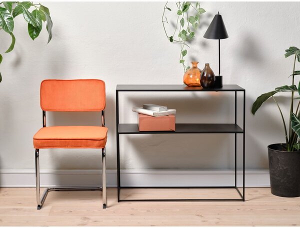 Narančasta blagovaonska stolica od samta Rupert – Unique Furniture
