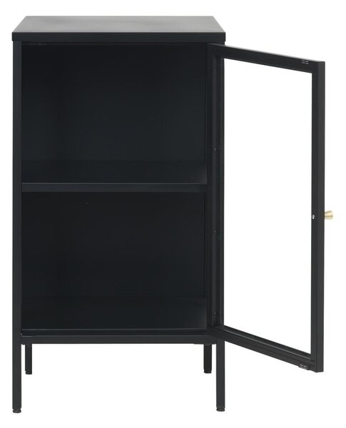 Crna metalna vitrina 45x85 cm Carmel – Unique Furniture