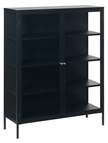 Crna metalna vitrina 110x140 cm Carmel – Unique Furniture