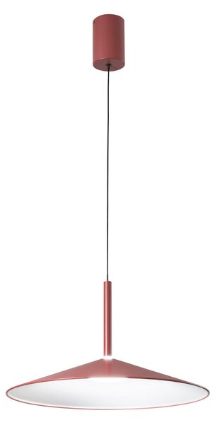 Luce Ambiente Design Khan LED viseća svjetiljka, crvena, Ø 48 cm, metal, CCT, Crvena, Dnevni boravak/blagovaonica, Metal