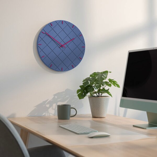 Zidni sat Luxhora Mosaida Dark Blue 11 boja kazaljki