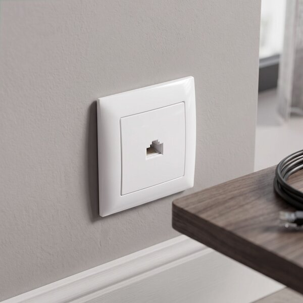 RJ45 Utičnica OSTE JNH010-S WHITE