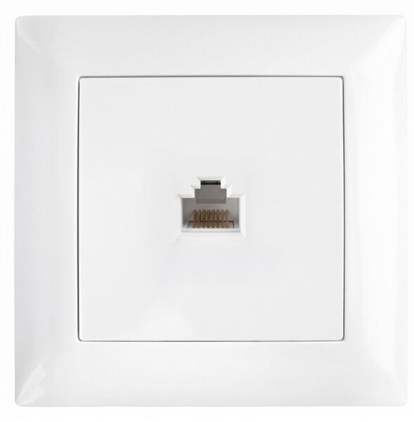 RJ45 Utičnica s Okvirom OSTE JNH010-S WHITE