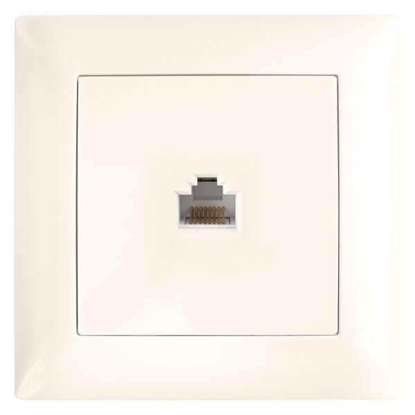 RJ45 Utičnica s Okvirom OSTE JNH010-S BEIGE