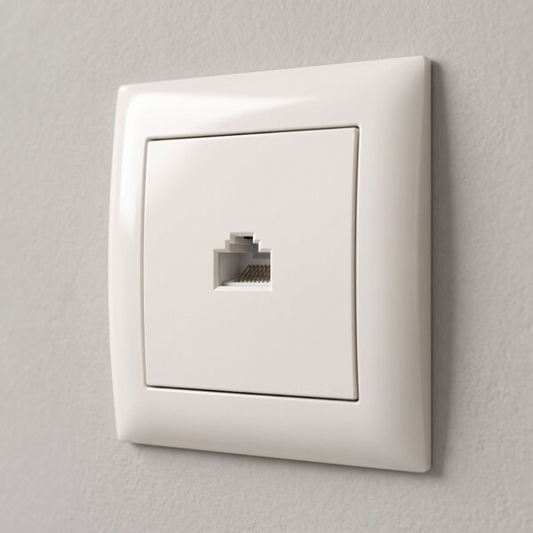 RJ45 Utičnica s Okvirom OSTE JNH010-S BEIGE
