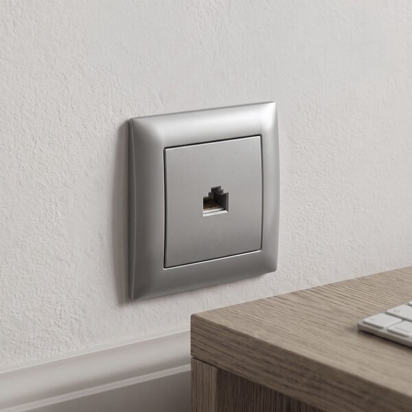 RJ45 Utičnica OSTE JNH010-S GREY