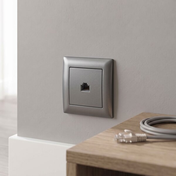 RJ45 Utičnica OSTE JNH010-S GREY