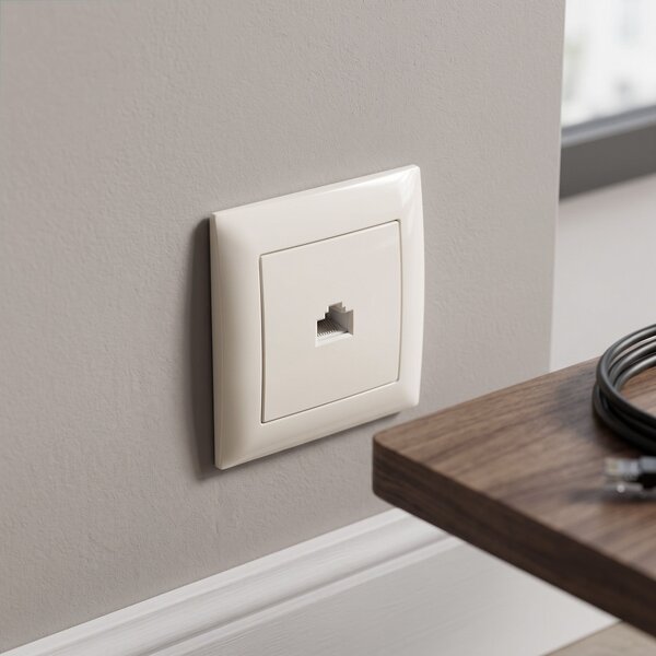 RJ45 Utičnica s Okvirom OSTE JNH010-S BEIGE