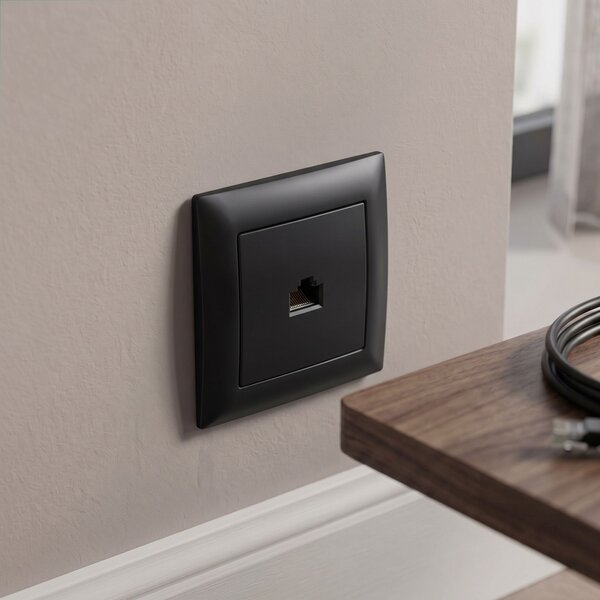 RJ45 Utičnica OSTE JNH010-S BLACK