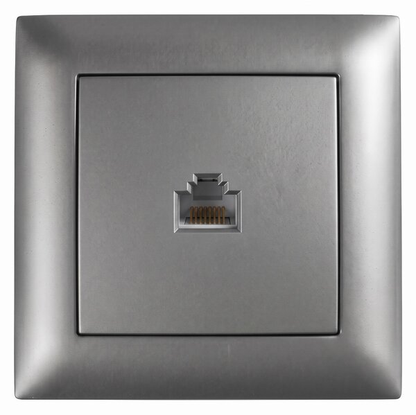 RJ45 Utičnica s Okvirom OSTE JNH010-S GREY