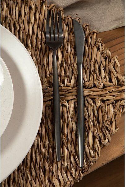 Crni pribor 16 kom od nehrđajućeg čelika Modern retro – Premier Housewares