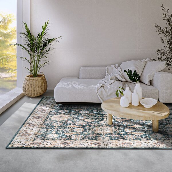 Plavi tepih 160x230 cm Saveh Blue Cream – Elle Decoration