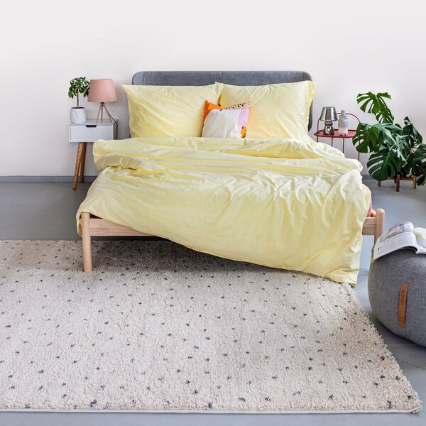 Crni/krem tepih 160x230 cm Dottie Black – Universal