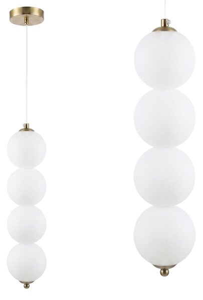 LED viseća stropna lampa LHJ118-4CP brušeno zlato
