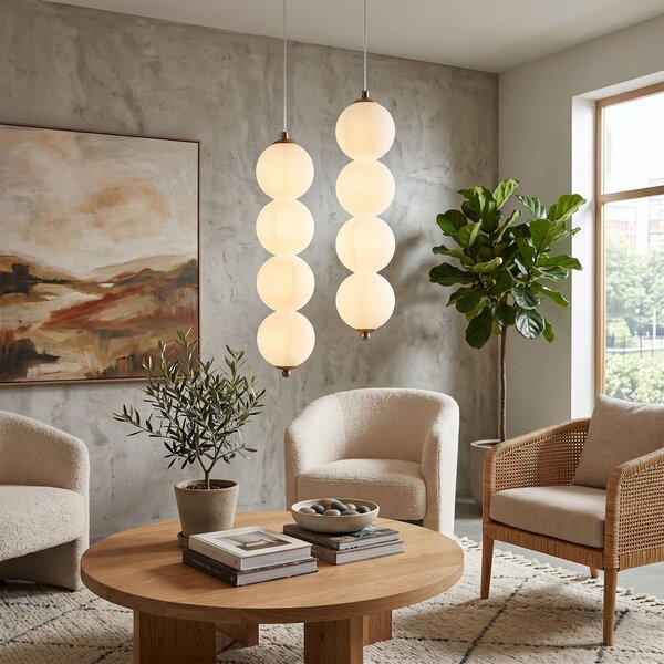 LED viseća stropna lampa LHJ118-4CP brušeno zlato