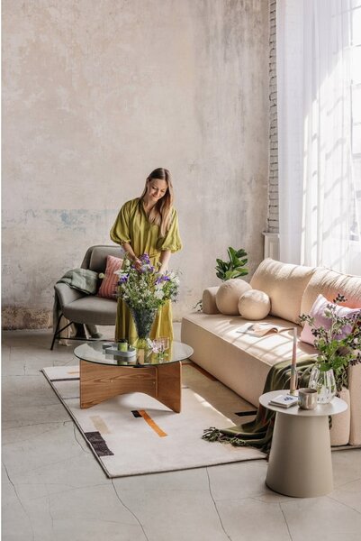 Narančasti/krem tepih 160x230 cm Linea – Universal