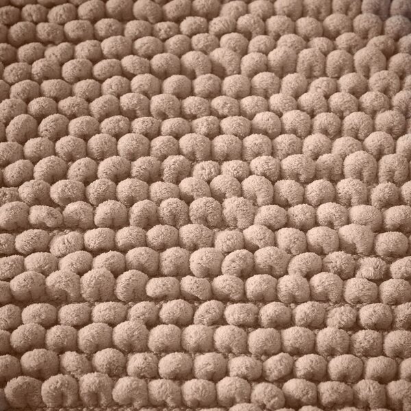 Smeđa kupaonska prostirka 50x120 cm Aspen Bobble – Bianca