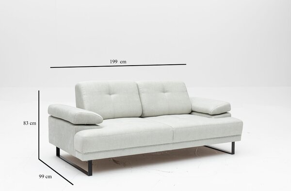 Zondo.hr Sofa Musta (bijela). Akcija -31%. 1062326