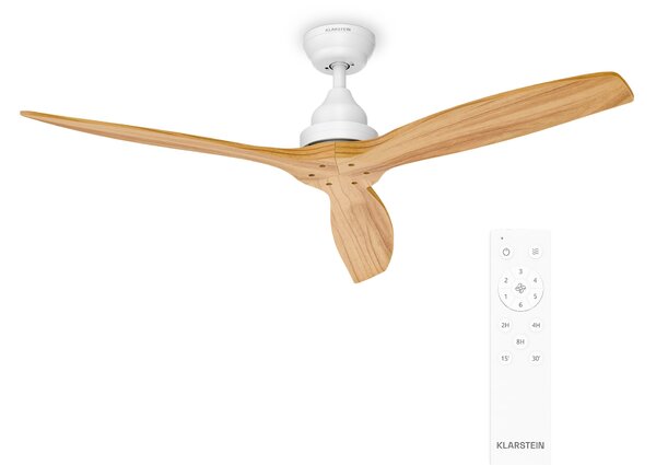 Klarstein Santa Elena stropni ventilator sa svjetlom | 132 cm | 35 W | Tihi rad | Drvo
