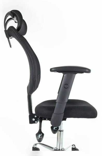 Crna uredska stolica FLEXISEAT Q-118RC