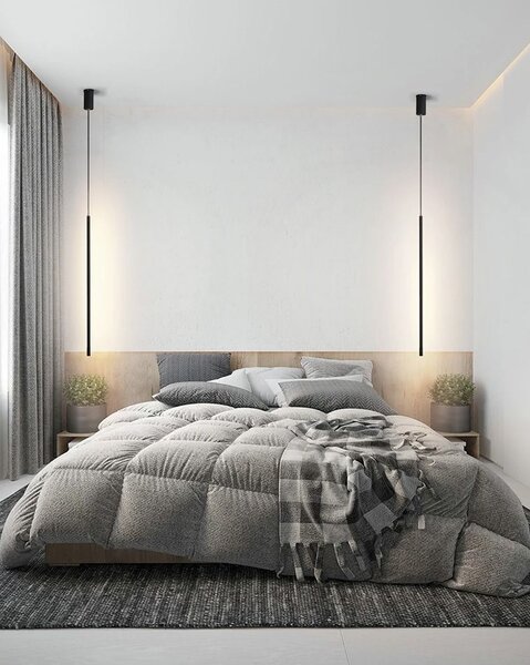 Stropni luster LED APP1413-C BLACK 100cm
