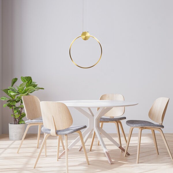 Stropni luster LED APP1397-CP OLD GOLD 40cm