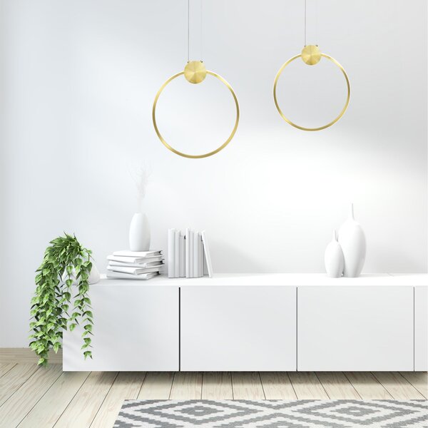Stropni luster LED APP1396-CP GOLD 40cm