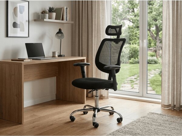 Crna uredska stolica FLEXISEAT Q-118RC