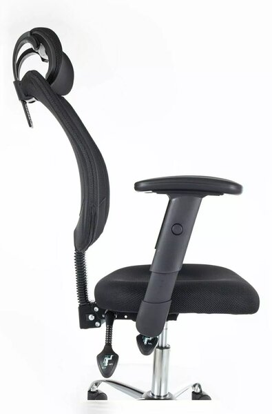 Crna uredska stolica FLEXISEAT Q-118RC