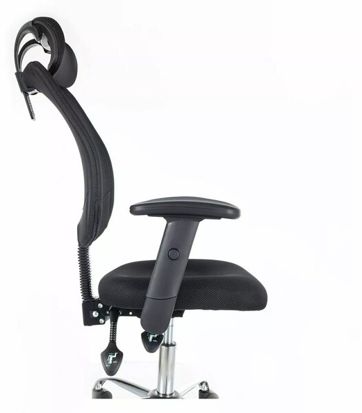 Crna uredska stolica FLEXISEAT Q-118RC