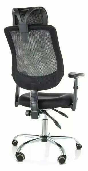 Crna uredska stolica FLEXISEAT Q-118RC