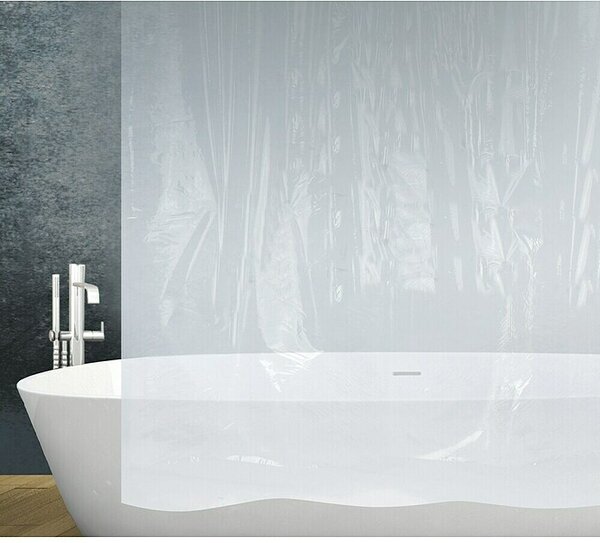 Sanidecor Zavjesa za tuš Basic (Š x V: 180 x 200 cm, Plastika, Bezbojna)