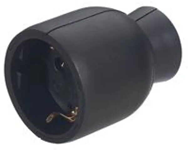 50179 UTIČNICA 2P+E 16A CRNA LE050179