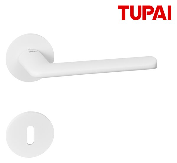Kvaka Tupai Solia bijela zamak / rozeta ključ, cilindar ili wc Ključ