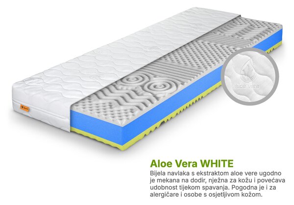 Wilsondo Pjenasti madrac Favorit Plus 80x200 - navlaka Aloe Vera WHITE