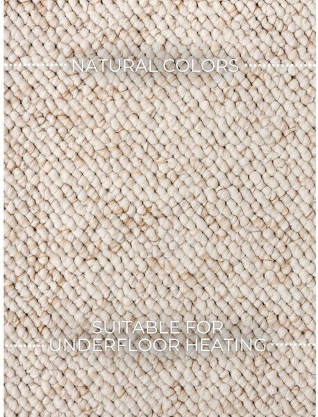 Krem perivi tepih 80x150 cm Rocco Cream – Elle Decoration