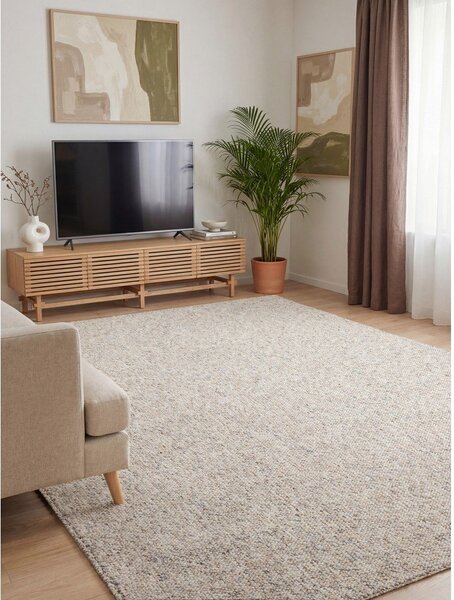 Sivi/krem perivi tepih 120x170 cm Rocco Dark Cream – Elle Decoration